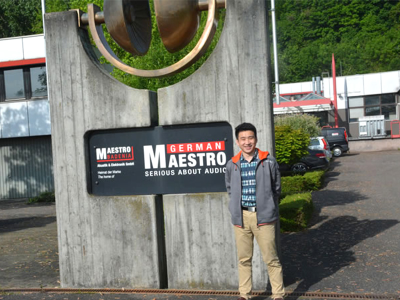 德樂(lè)音響辜英明應(yīng)邀前往德國(guó)