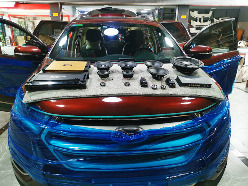 福特銳界 音響改裝 A柱倒